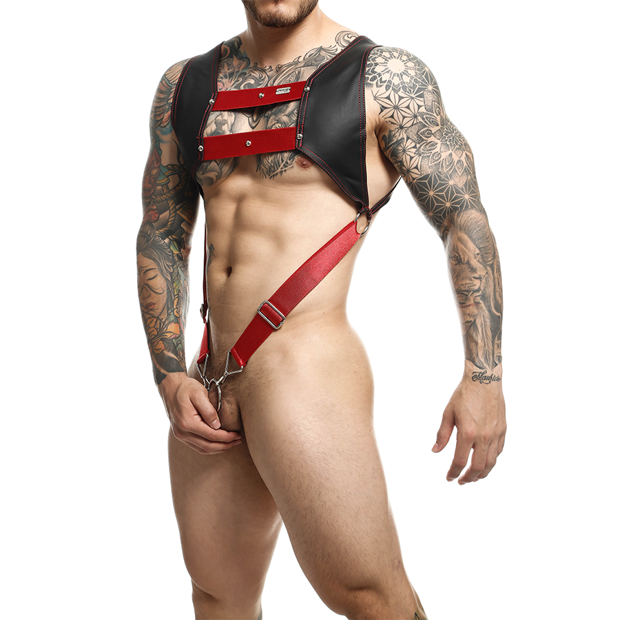 Dngeon Croptop Cockring Harness By Mob